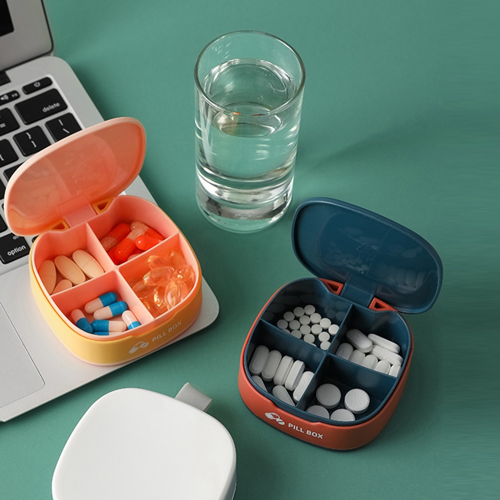 Hộp đựng thuốc 4 ngăn bằng nhựa chất lượng cao