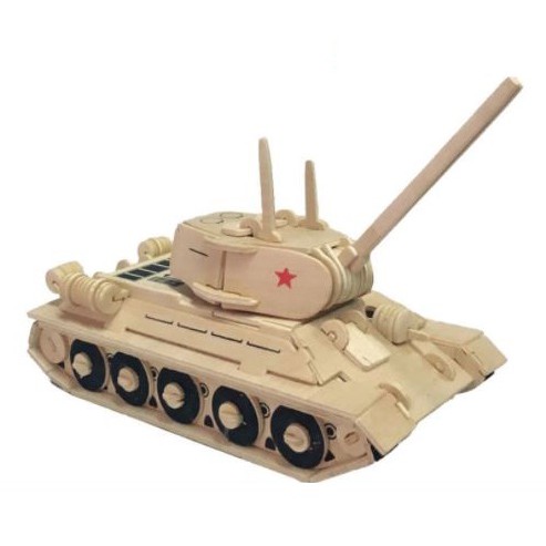 Đồ chơi lắp ghép gỗ 3D Xe tăng T34