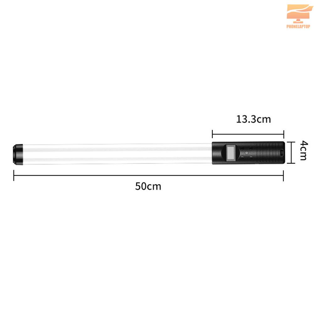 Lapt RGB Handheld LED Video Light Tube Photography Light Wand 3000K-6500K Dimmable 10 Lighting Effect Built-in Rechargeable Battery for Vlog Product Portrait Photography