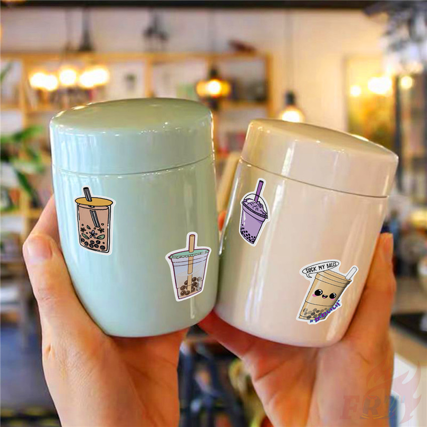 ❉ I Love Drinking Series 03 Pearl Milk Tea Stickers ❉ 50Pcs/Set DIY Fashion Luggage Laptop Skateboard Doodle Decals Stickers