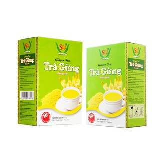 Trà gừng dạng hộp cốm Sing Việt
