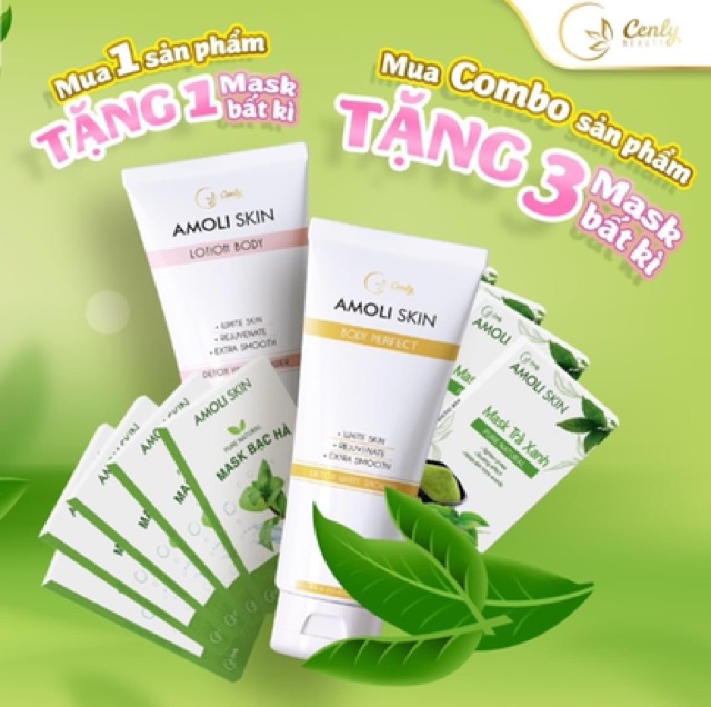 Body LOTION AMOLI SKIN [ TRẮNG NGAY SAU 7 NGÀY SD ] tặng kèm mask trà xanh hoặc bạc hà tuỳ chọn | BigBuy360 - bigbuy360.vn