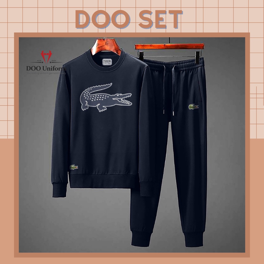 [DOO SET] Thời trang nam mùa đông in hình cá sấu