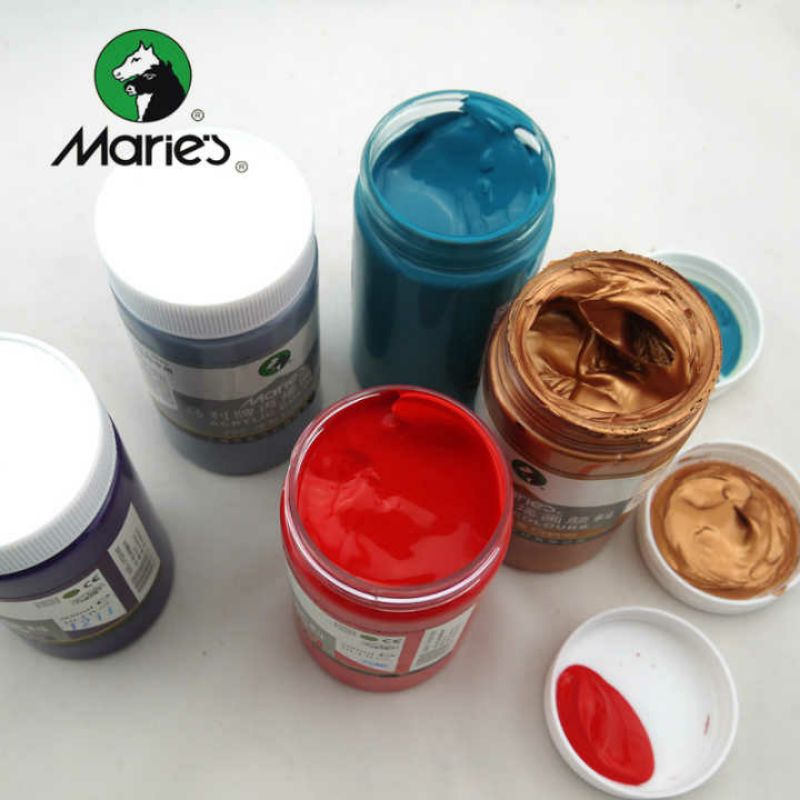 Màu Acrylic Vẽ Tranh Mội Chất Liệu Nhũ Ánh Kim,Phản Quang 300ml
