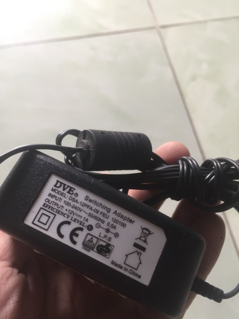 Nguồn DVE 12v/1a chất lượng cao có cục chống nhiễu