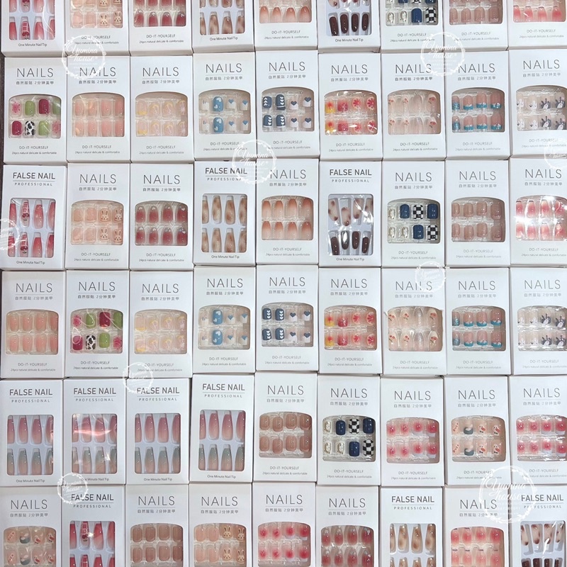 Móng Tay Giả | Set 24 Móng, Kèm keo dán tiện dụng