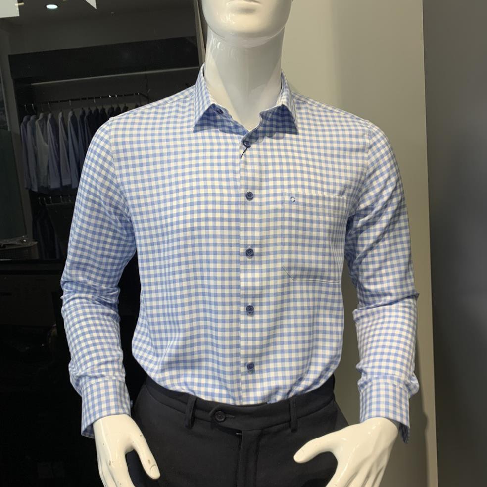 Sale Chính Hãng  Áo sơ mi dài tay Owen regular fit chất nano màu xanh AR 91527 hot 🌺 neww * ! %