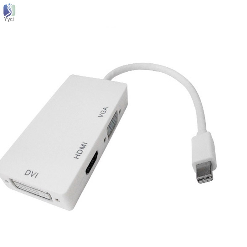 Cáp Chuyển Đổi 3 Trong 1 Từ Cổng Mini Sang Dvi Vga Hdmi Tv Cho Apple Imac Macbook Pro 3/4 Slim