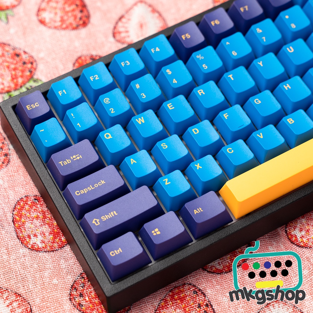 Bộ keycap màu nautilus PBT nút bàn phím cơ