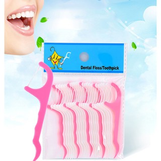 Túi 25 Chỉ Nha Khoa Siêu Mỏng , Dụng Cụ Vệ Sinh Răng Miệng, Tăm Xỉa Răng 1615