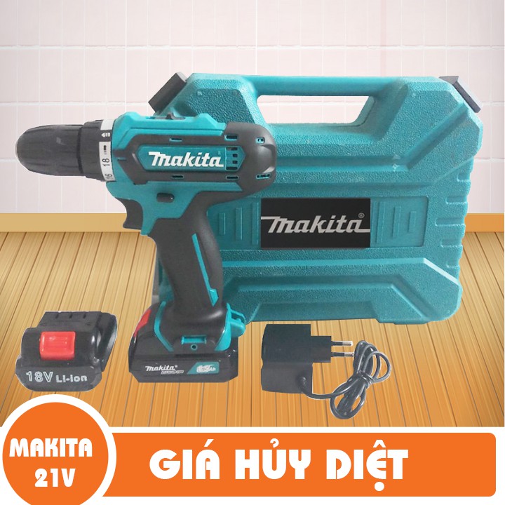 [Bán Giá Gốc] Máy Khoan Dùng Pin Makita - 18V - Tặng 1 Pin Kiosviets