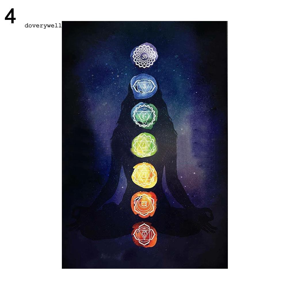 Thảm tập yoga màu sắc cầu vồng nổi bật