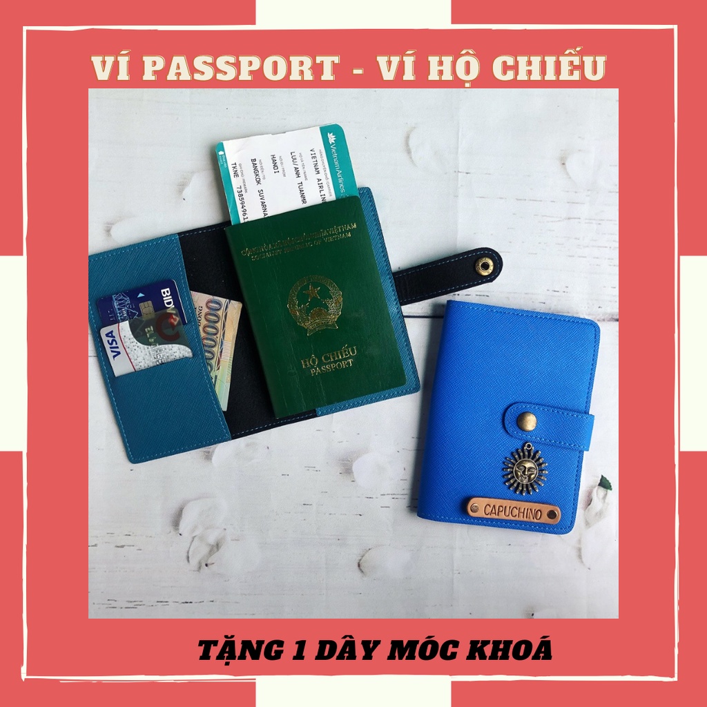 Ví passport case khuy bấm bền đẹp