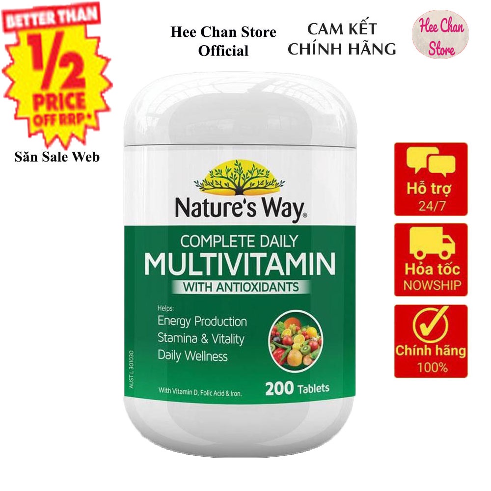 Mutivitamin Nature’s Way [ Vitamin Tổng Hợp]  {Bill Chemistwarehouse}
