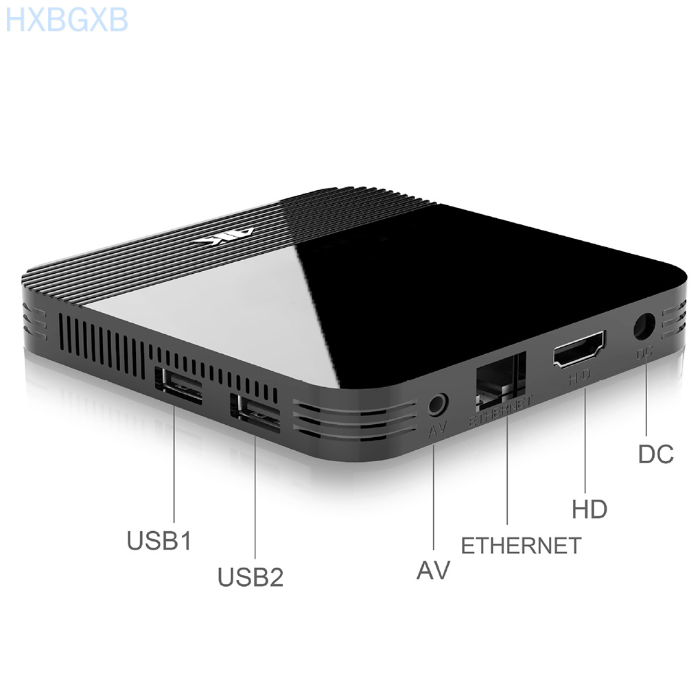 Set-top Box Dual WiFi Bluetooth Media Player Mini Quad-core Smart 4K HD Network TV Box US Plug