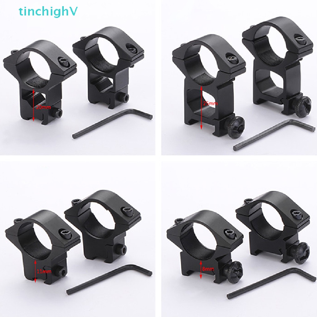 Set 2 Vòng Kim Loại Ống Ngắm Quang Học Cắm Trại [Mới]