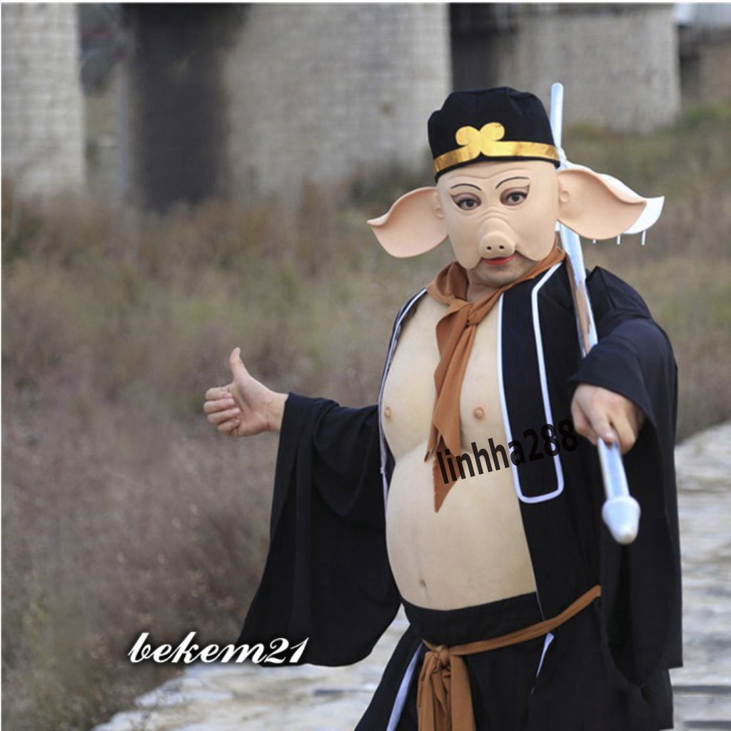 -Mặt Nạ Chư Bát Giới  dùng trong hóa trang halloween,sự kiện,lễ hội,trung thu