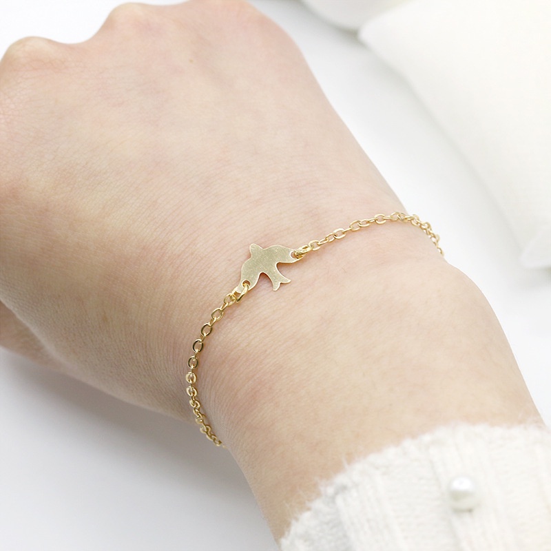 Vòng Tay Đôi Hình Chim Hồng Hạc HHTJP5