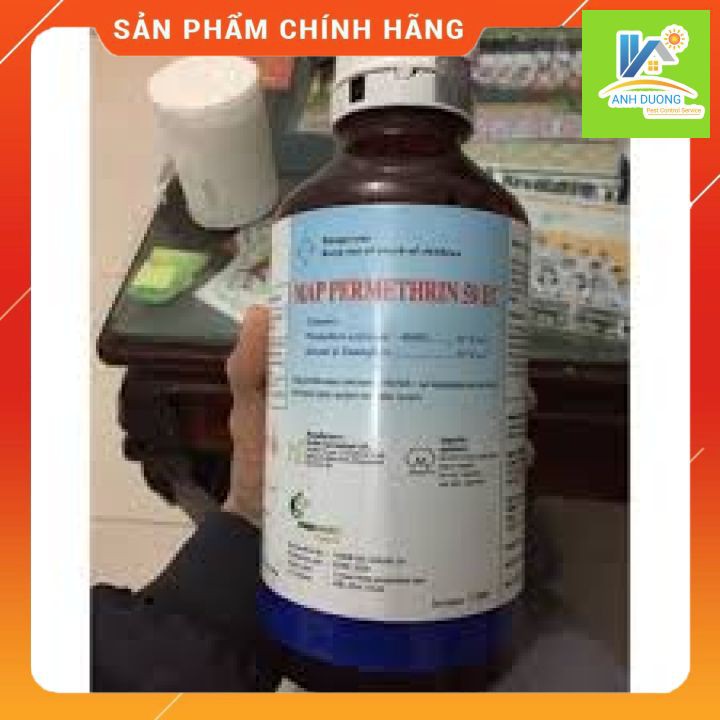 Thuốc Muỗi Map-Permethrin 50EC chai 1L - Hàng nhập Anh Quốc