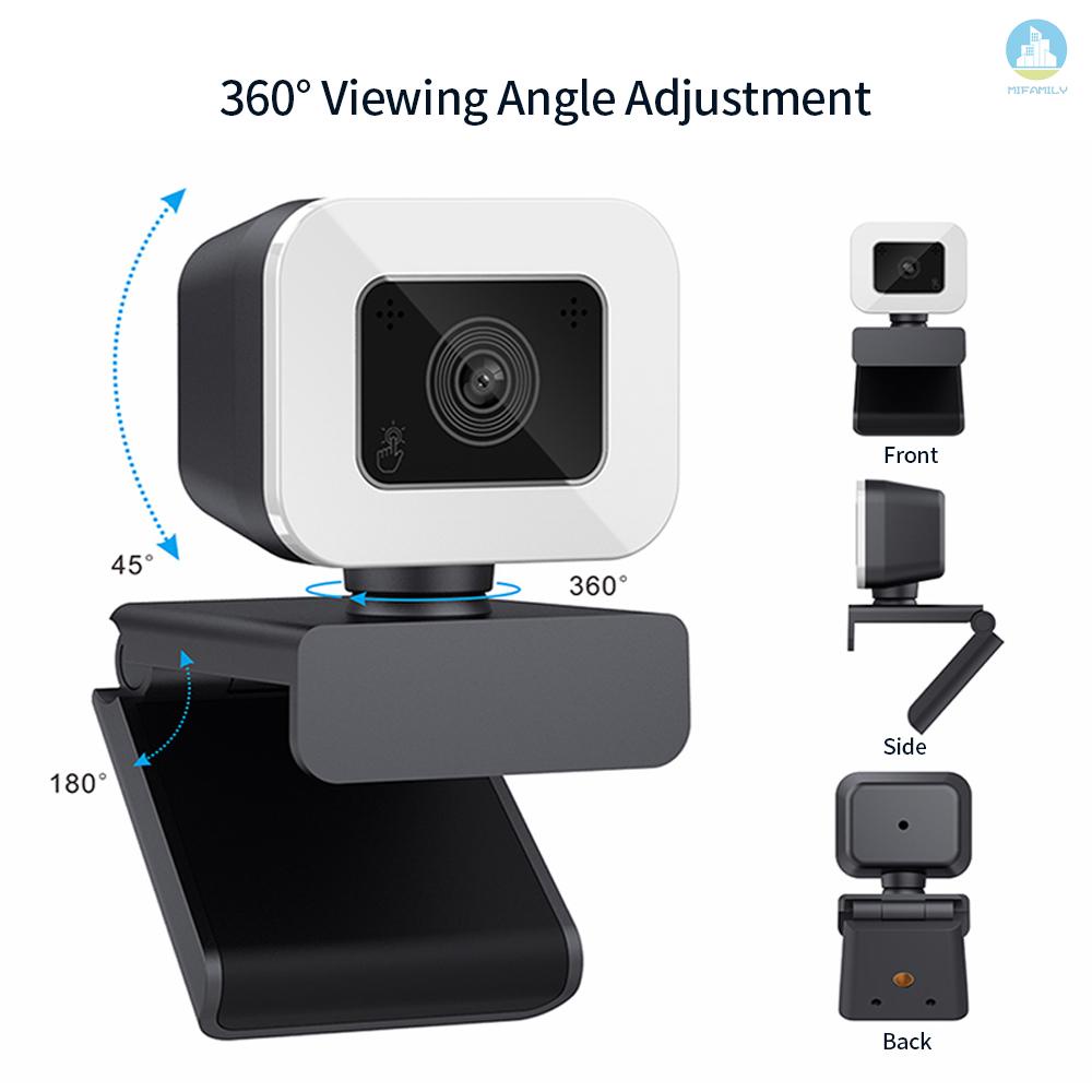 Mới Webcam Usb 4k Không Cần Trình Điều Khiển Có Đèn Led Giảm Tiếng Ồn Kèm Micro Tiện Dụng | BigBuy360 - bigbuy360.vn