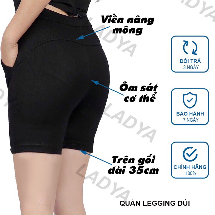 Quần Legging Lửng Ngố, Đùi, Dài Nữ Nâng Mông Cạp Cao Vải Cotton Dày Dặn Ôm Sát Bigsize 90kg