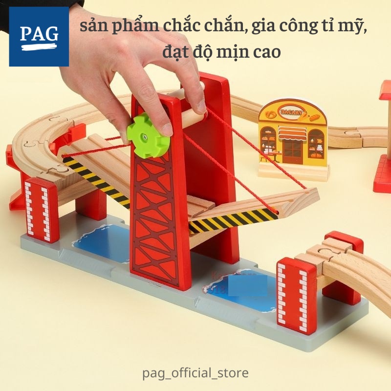 Đồ chơi xếp hình đường ray xe lửa cho bé - Bộ Cảng biển mở rộng đường ray