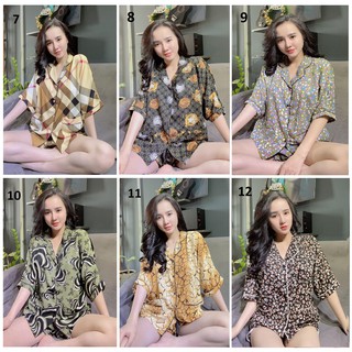 [XÃ MẪU] [40-65kg] Đồ Bộ Lụa Mai Ngô - Quần Đùi Tay Cánh Dơi (P2)