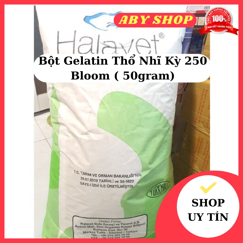 Bột Gelatin Thổ Nhĩ Kỳ 250 Bloom ⚡ GIÁ SỐC ⚡ bột Gelatin chuyên dụng làm các loại bánh lạnh siêu ngon