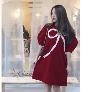 Đầm Bigsize Đỏ Tết Xinh Xắn