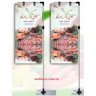 Khung treo khuyến mại khánh thành - sự kiện bằng inox cao 2m. Khung treo siêu thị.