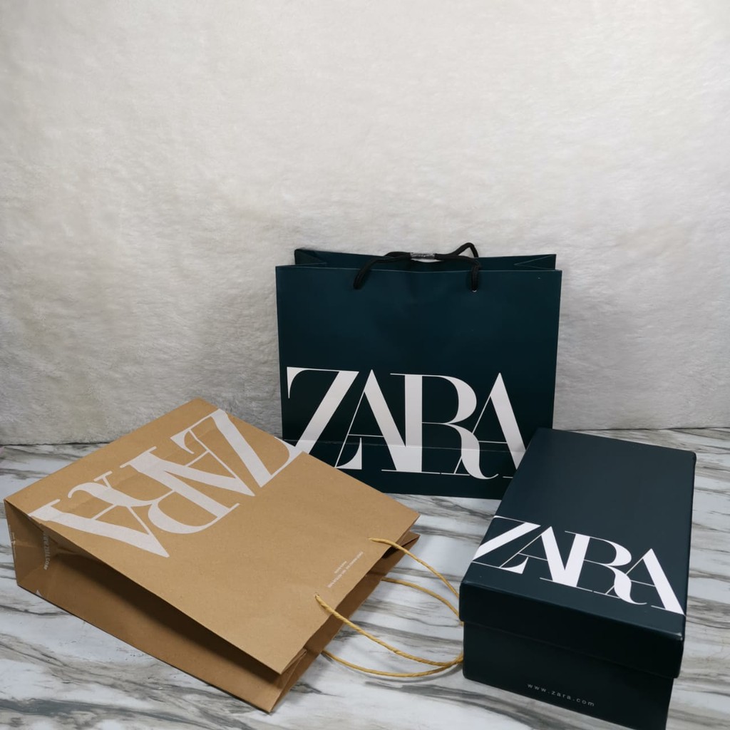 Zara Túi Giấy Đựng Đồ Dùng Tiện Dụng