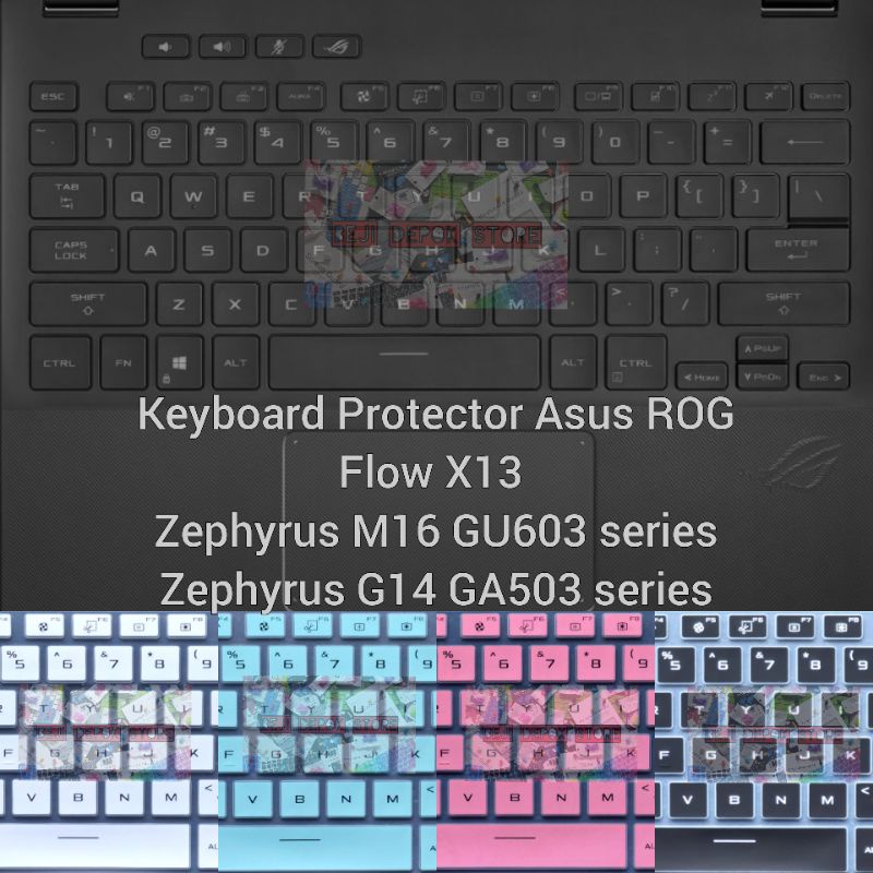 Miếng Dán Bảo Vệ Bàn Phím Cho asus rog flow x13 zephyrus m16 gu603 series g14 ga503