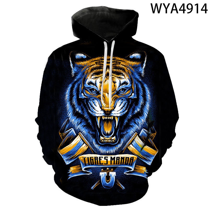 Áo Hoodie Dài Tay In Hình Hổ 3D Thời Trang Mới Dành Cho Trẻ Em