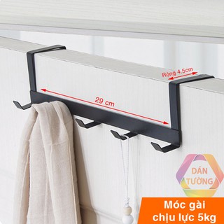 Móc treo cửa KIM LOẠI chịu lực 5kg MDT_M45, treo đồ đa năng cứng cáp gài sau cánh cửa tủ dày 4.5cm