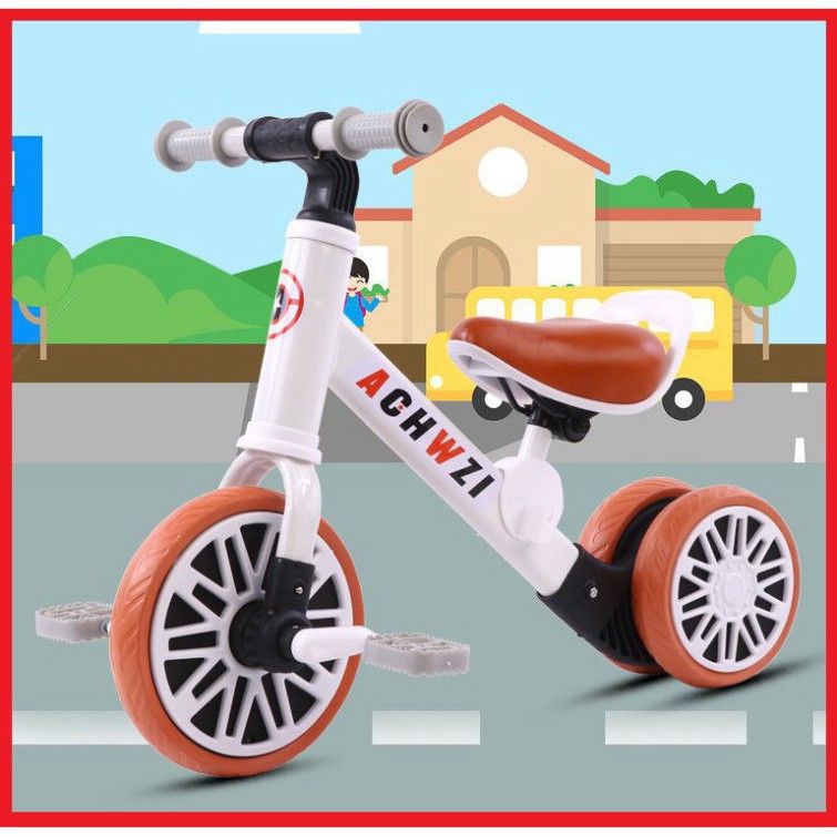 Xe Chòi Chân Thăng Bằng - Xe chòi chân mini chính hãng, 3 bánh thăng bằng cho bé - CÓ BÀN ĐẠP 2 IN 1