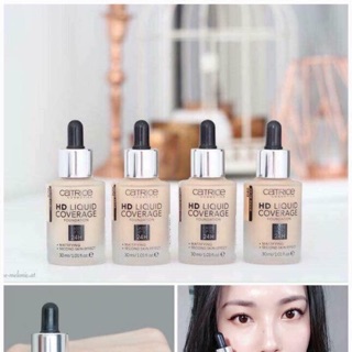 [ Chính Hãng]💋Kem Nền Catrice 24H HD lành tính Siêu che phủ