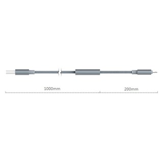 Cáp Sạc Rock 3 Trong 1 Version A ( 1 cổng Micro USB + 2 cổng Lightning)