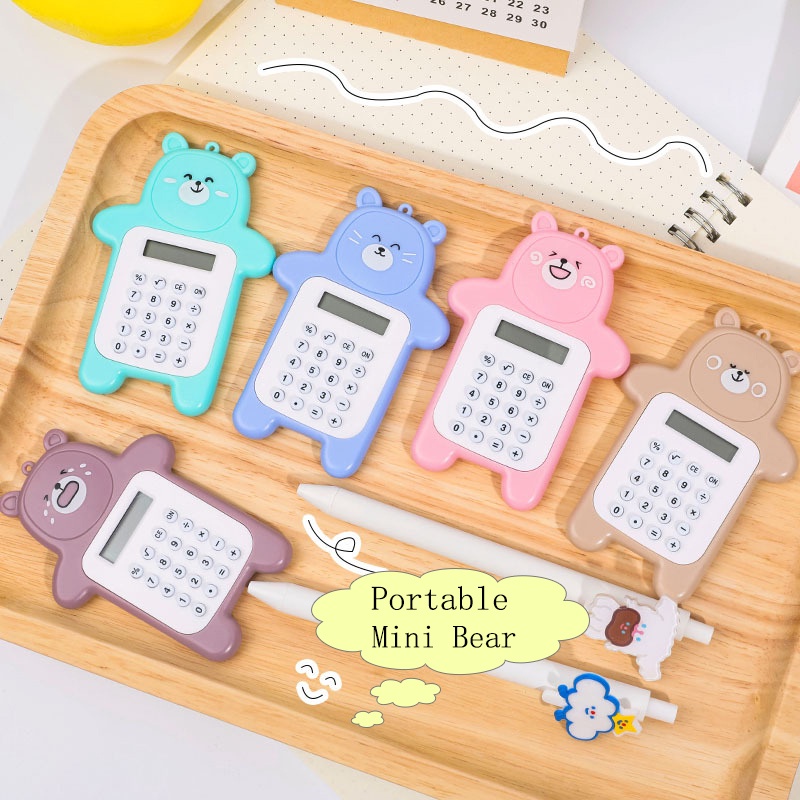 Máy Tính Cầm Tay Bỏ Túi Mini Họa Tiết Hoạt Hình Dễ Thương Tiện Dụng Cho Văn Phòng / Trường Học