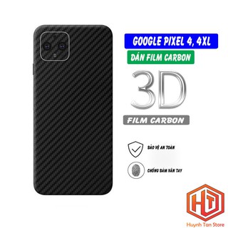 Miếng dán decal carbon mặt sau Google Pixel 4, 4XL chống trầy mặt lưng, chống bám vân tay