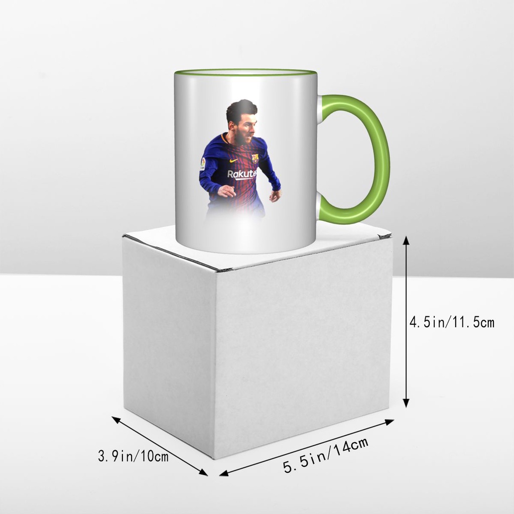 Messi Mới Cốc Sáng Tạo Cà Phê Cặp Đôi Cốc Gốm Đơn Giản Hợp Thời Trang Cốc Uống Gốm 330ml