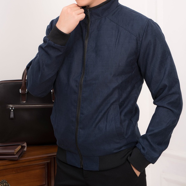 Áo Khoác Nam Bomber Da Lộn Dáng Ôm Hàng Thu Đông Cao Cấp | BigBuy360 - bigbuy360.vn