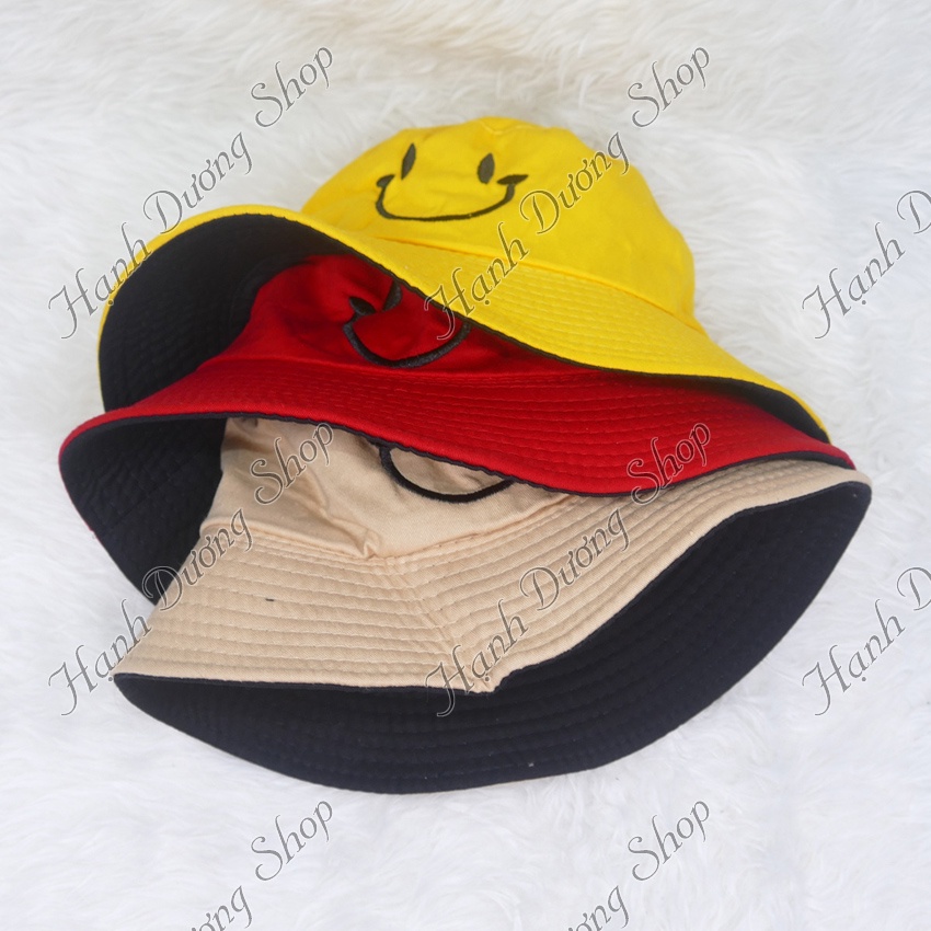 Mũ Nón tai bèo mặt cười 2 mặt độc đáo phong cách thời trang phù hợp cả nam và nữ