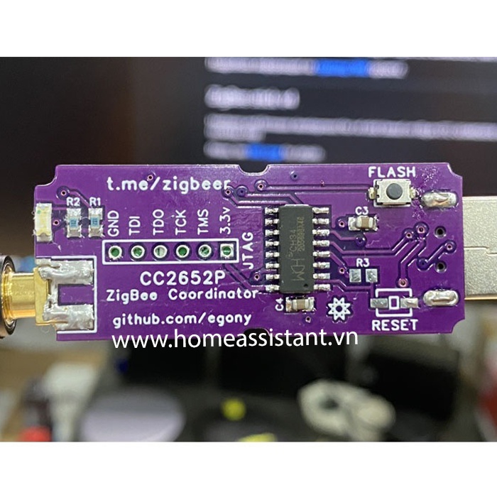 USB Zigbee 3.0 CC2652P Có Anten Flash Zigbee2MQTT (Hỗ trợ HomeAssistant) ZHA
