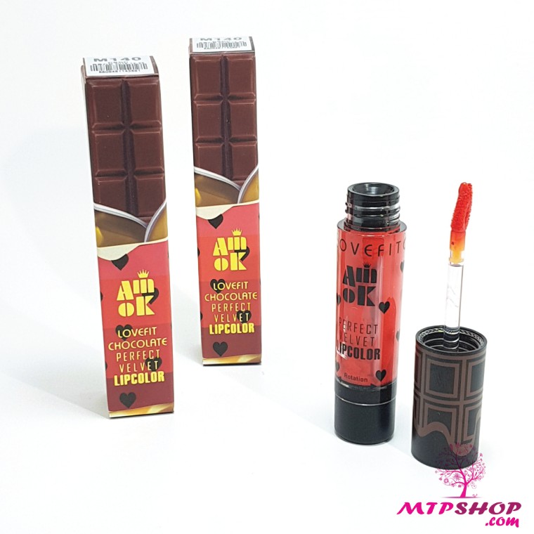 Son kem Amok Lovefit Chocolate Velvet Lip Color