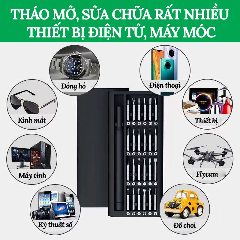 Bộ Tua Vít Đa Năng, Bộ Tô Vít Đa Năng Mini 24 Đầu Nhỏ Sửa Điện Thoại, Mở Laptop, Mắt Kính, Đồng Hồ SONHOUSE