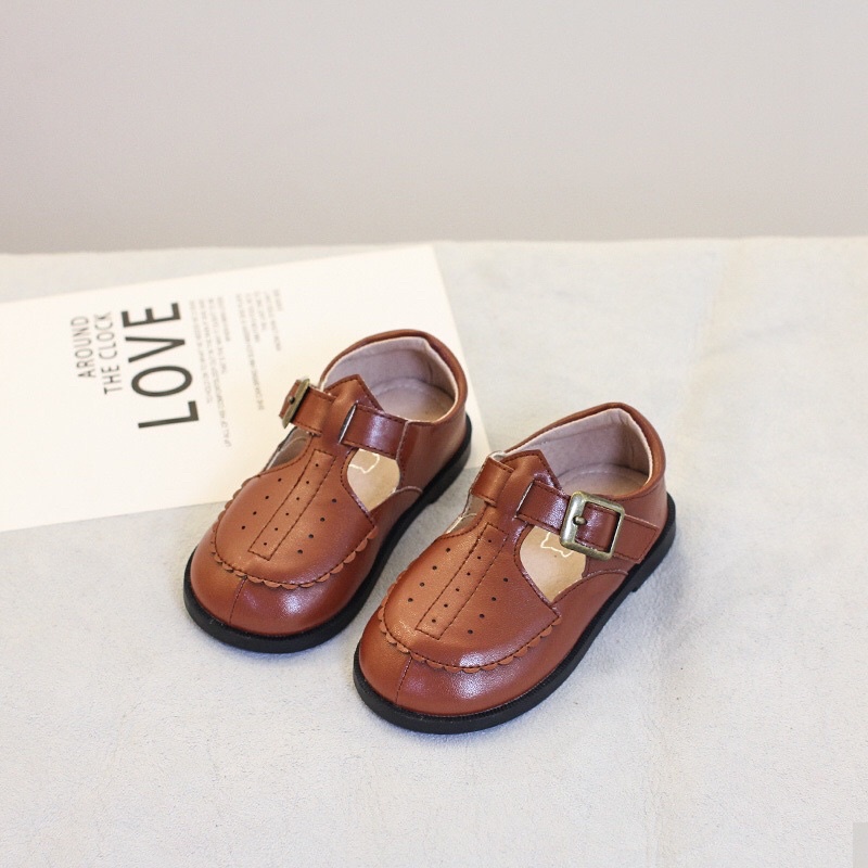 Giày búp bê da Oxford DX siêu mềm, êm chân phong cách tiểu thư vintage mã 221G009