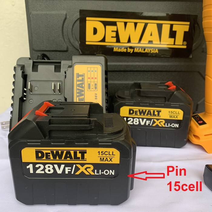Máy mài máy cắt dùng pin 15 cell Dewwalt không chổi than pin 15cell siêu khủng cho thời gian sử dụng lâu hơn