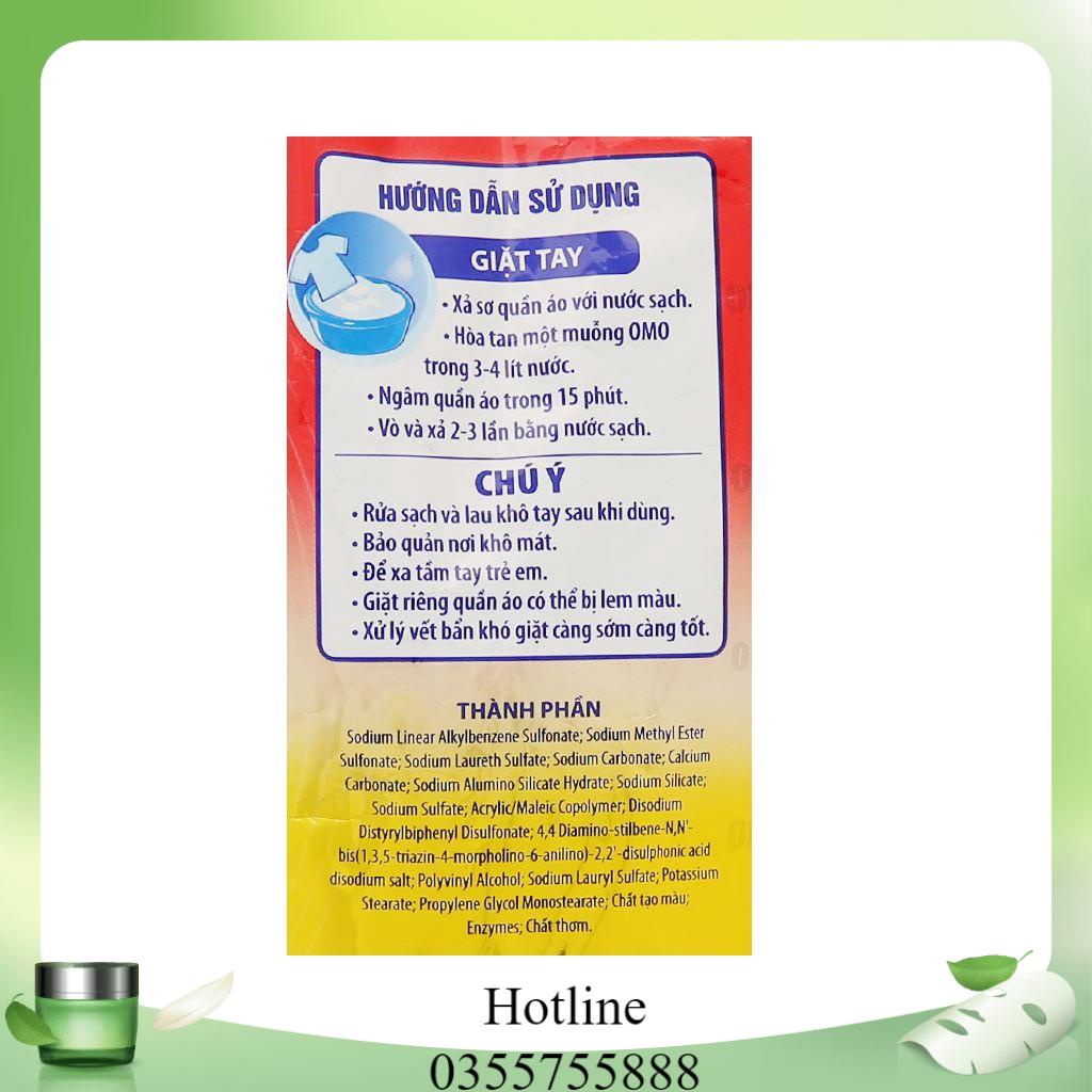 Bột giặt OMO Comfort Tinh Dầu Thơm Nồng Nàn Vàng Giặt Tay 720 g