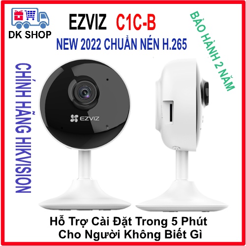 Camera Thông Minh IP Wifi (Hikvision) Ezviz C1C-B 1080P - 2MP - Trong Nhà - Chuẩn Nén H265