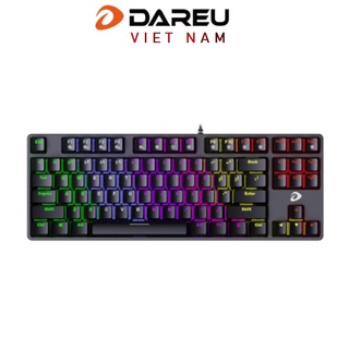 Bàn phím cơ Gaming DAREU EK87 Multi-LED (Black/Pink/White) - Hàng chính hãng